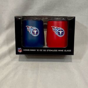 NFL Tennessee Titans pack of 2 12oz stainless steel wine tumblers NIB
